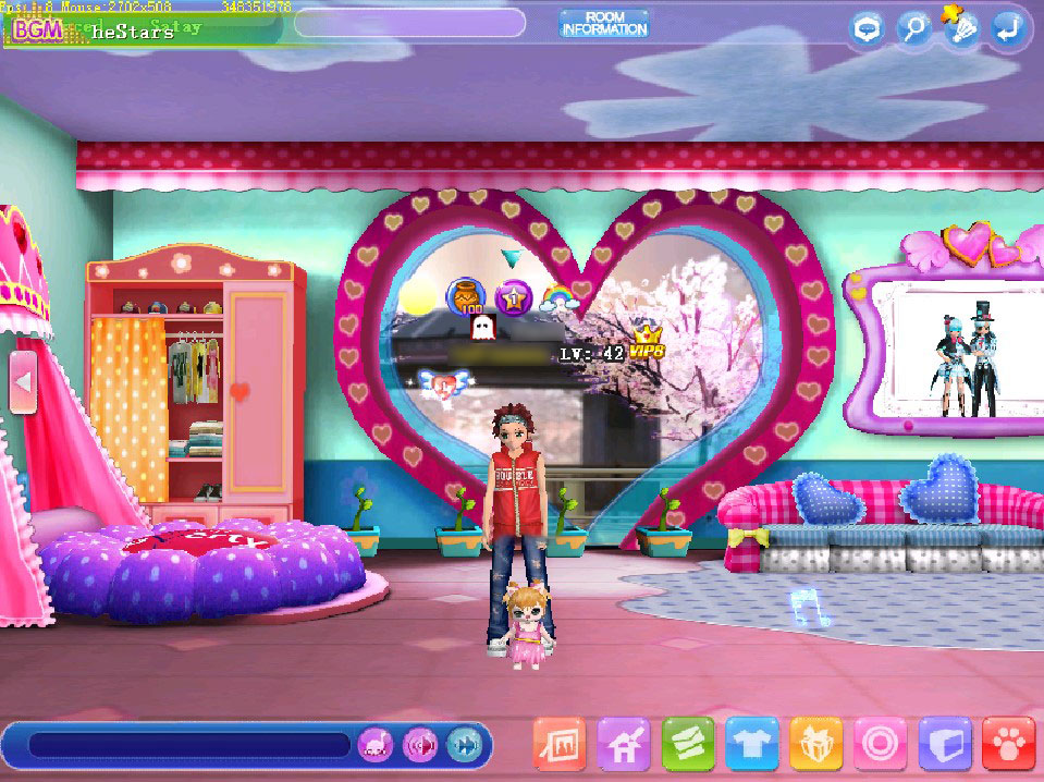 Super Dancer Online housing system